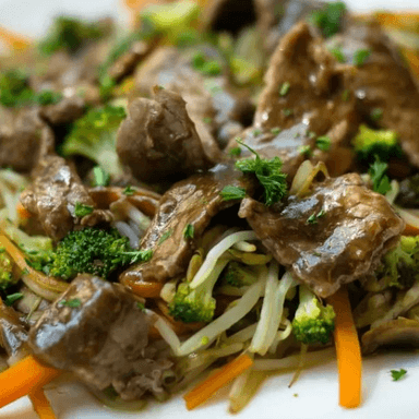 Chop Suey Seco con Carne de Res