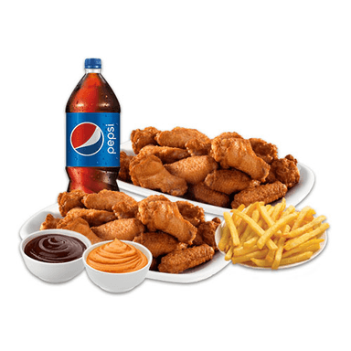 Mega Full Alas BUFALO-BBQ-MOSTAZA MIEL + GRATIS (1