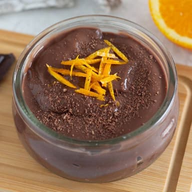 PANNACOTTA DE CHOCOLATE PICANTE Y NARANJA