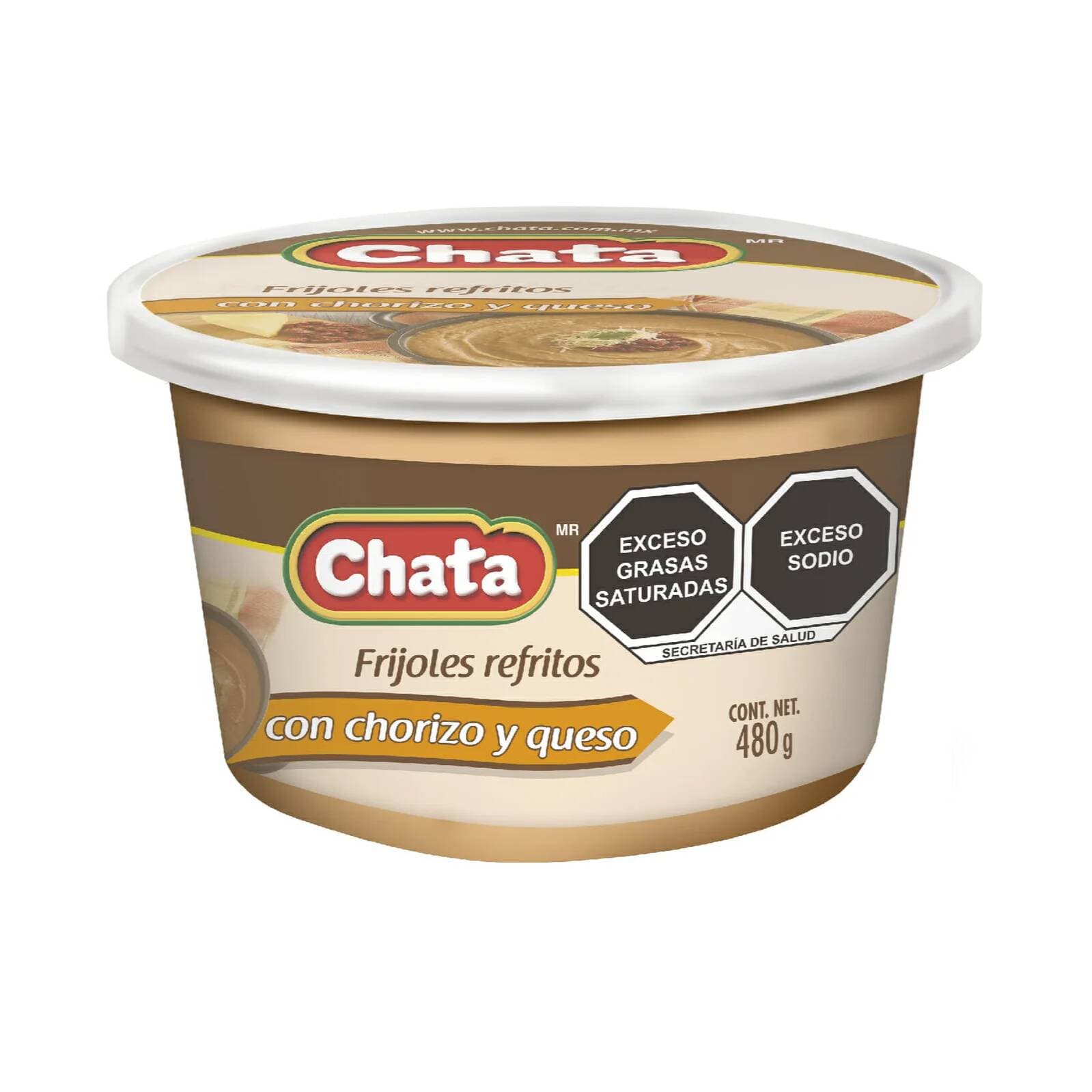 FRIJOL REFRITO CON CHORIZO Y QUESO 480G