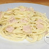 Topper de Spaghetti  con Crema y Jamon 1/2L