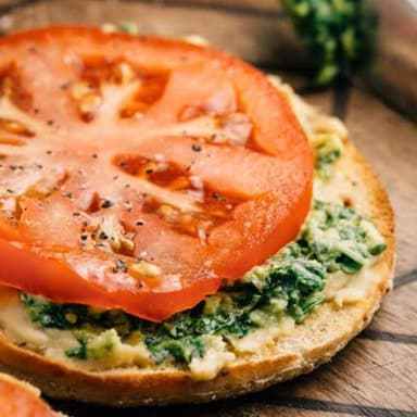 Bagel Pollo al pesto