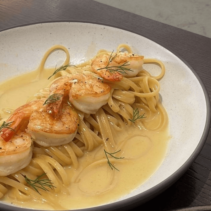 Pasta con Camarones