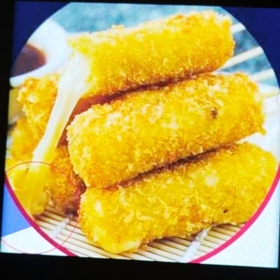 Kushiages queso