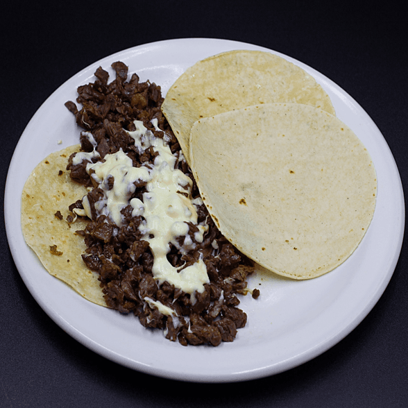 Taco Arrachera con Queso (Tortilla de Harina)