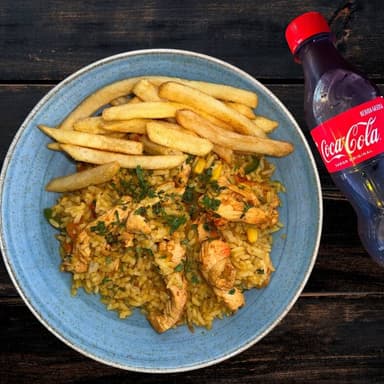 Combo Arroz de Pollo + Papas + Coca Cola