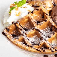 ...Waffle Con Helado Personal