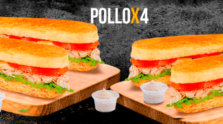 Sandwich X4 Pollo