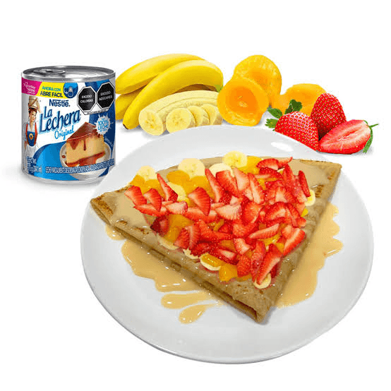 CREPA PREMIUM 3 SABORES  + 4 FRUTAS 🍑🍌🍓🍇