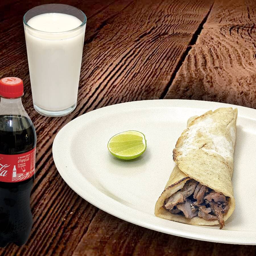 1 Taco Árabe + Bebida