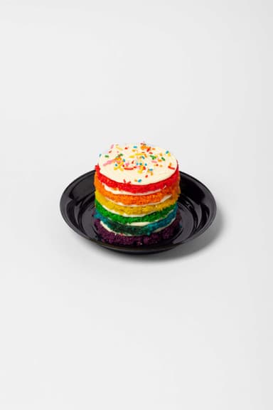 Mini Nude Cake Rainbow
