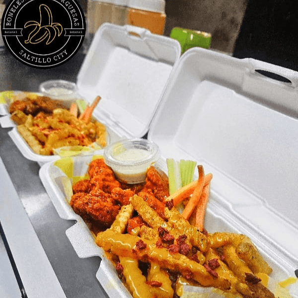 Boneless de 8 Piezas o 250 gr + Papas
