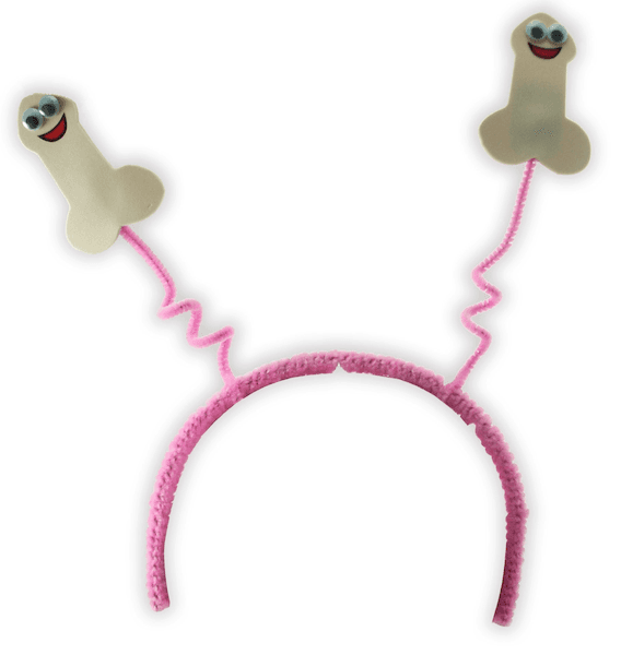 DIADEMA CON ANTENAS DE PENE