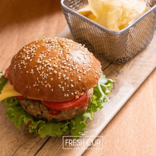 hamburguesa de pollo