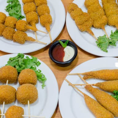 Brochetas empanizadas 4 pz