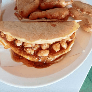 Taco Cachanilla Tortilla Grande Recien Hecha