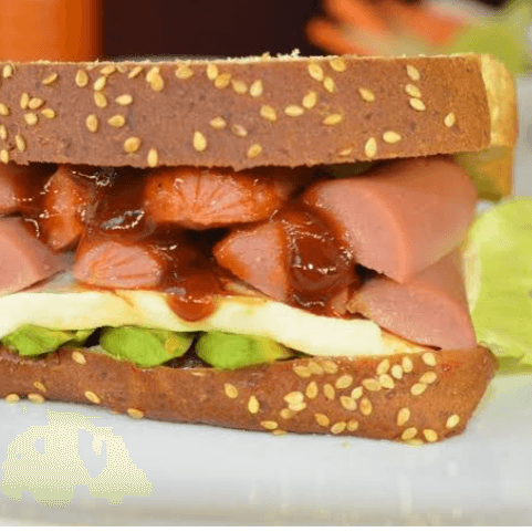 Sándwich de Salchicha de Pavo