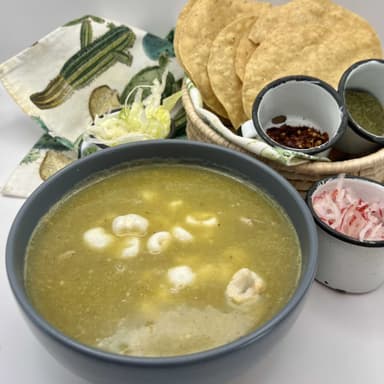 Combo Pozole Verde y Flauta
