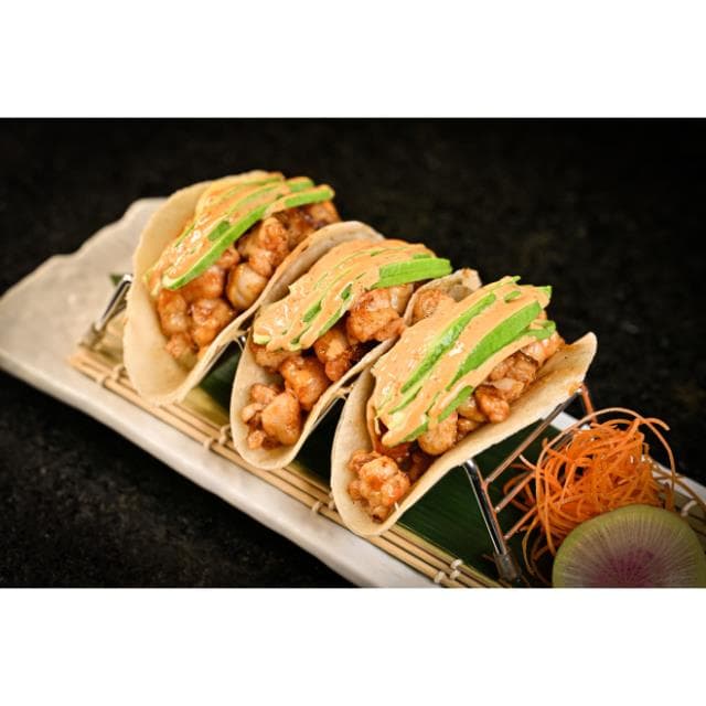 TACOS DE CAMARÓN EN MISO