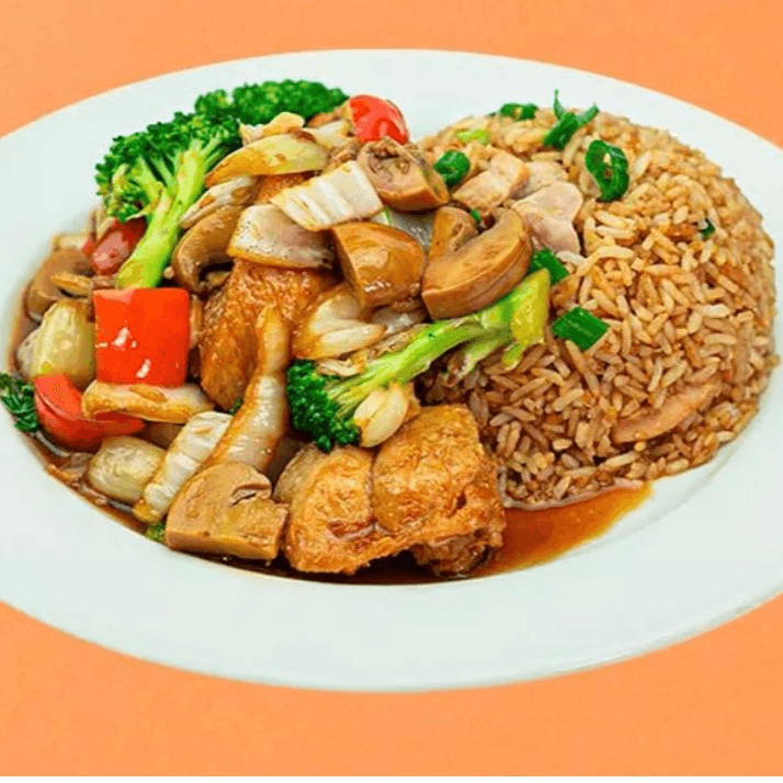 Menú Pollo con Champiñones