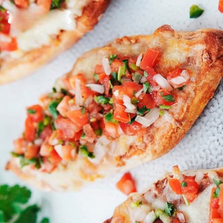 mollete pico de gallo
