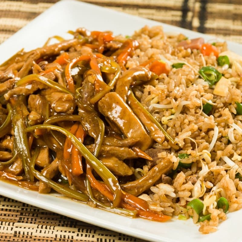 Arroz Chino con Chop Suey