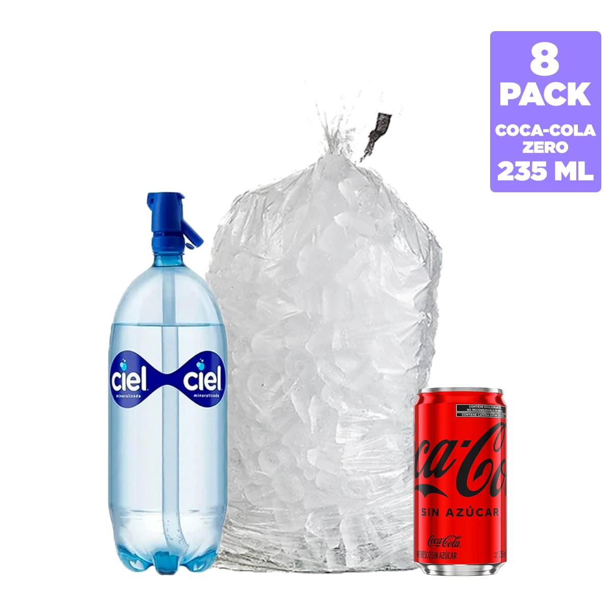 Combo Coca-Cola SA Lata 235 ml 8 Pack