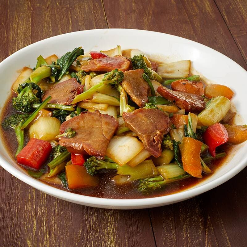 Chancho con verduras