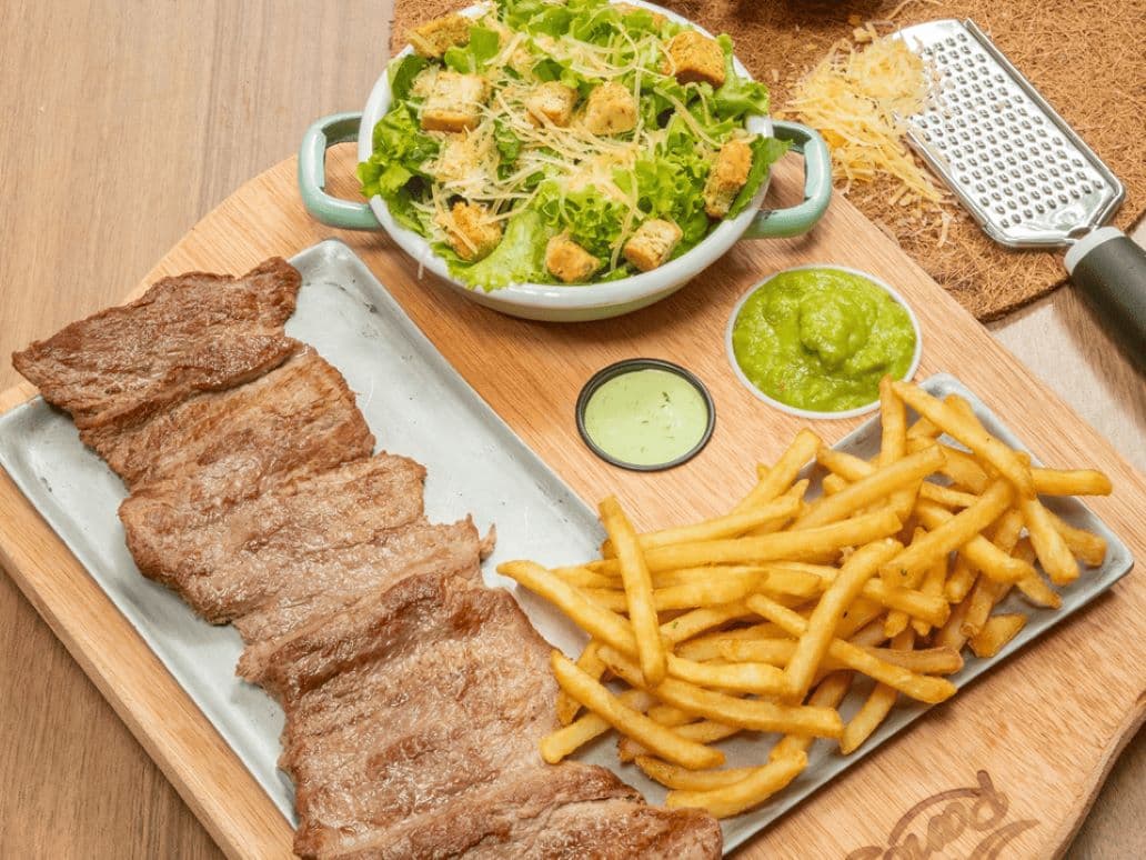 Steak Cesar de Carne.
