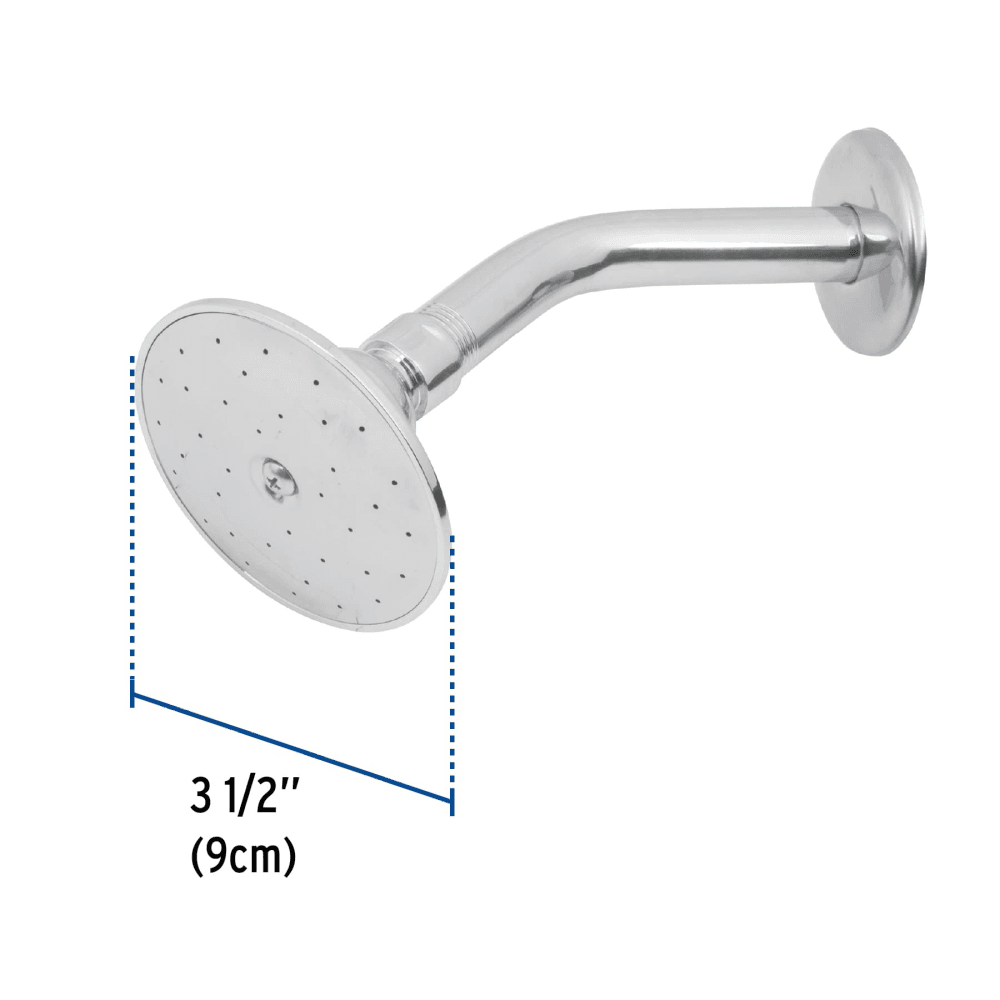 Regadera C/brazo y Chapetón Cromado Foset 3-1/2"