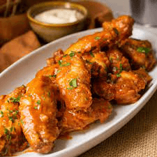 Alitas en Salsa de Buffalo Picante