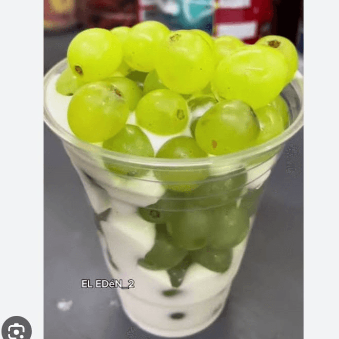 Uvas con Crema