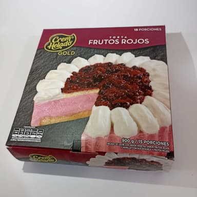 Torta de Helado Frutos Rojos - 20 Porciones