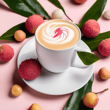 Latte Caliente de Lychee