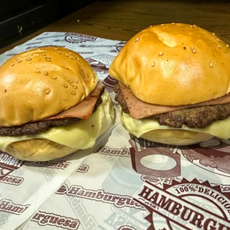 Combo - 2" Single Bacon Cheeseburger