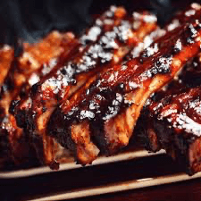 costilla de cerdo BBQ 1 kilo