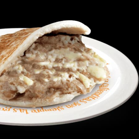 GORDA GRANDE FRIJOLES CON QUESO
