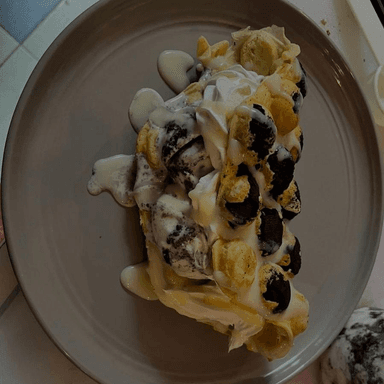 Bubble waffe oreo