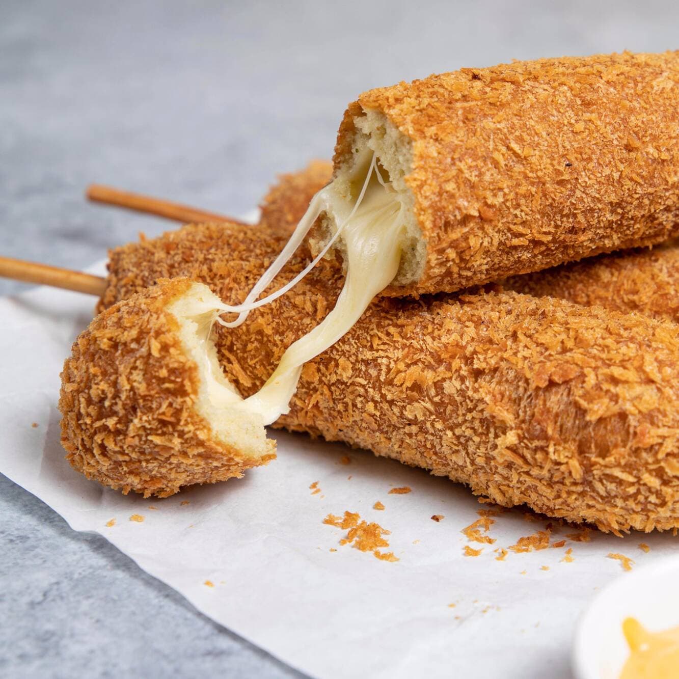 Corn Dog Queso y Ate