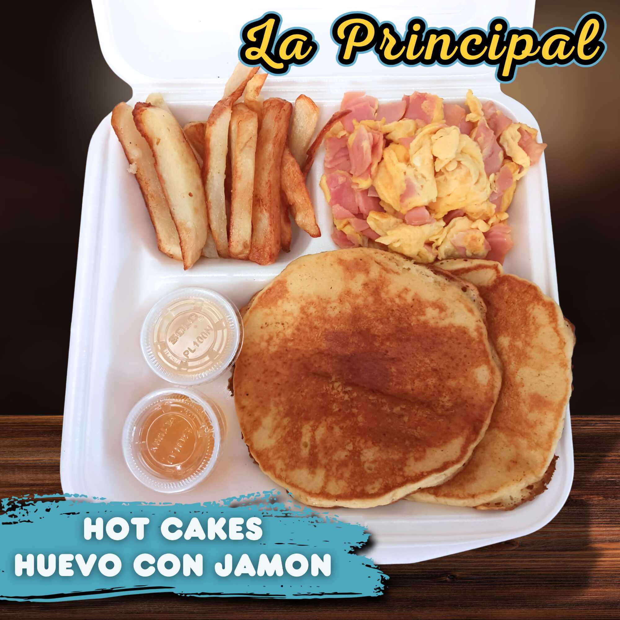 Hot Cakes y Huevo con Jamon