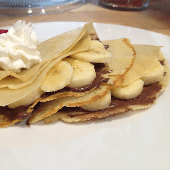 CREPA DE QUESO  PHILADELPHIA CON PLATANO