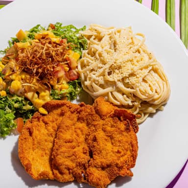 Pollo Crispy con Pasta