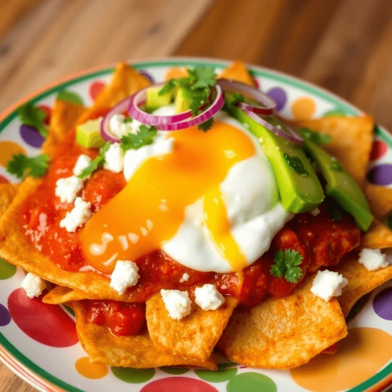 Chilaquiles Rojos con Huevo
