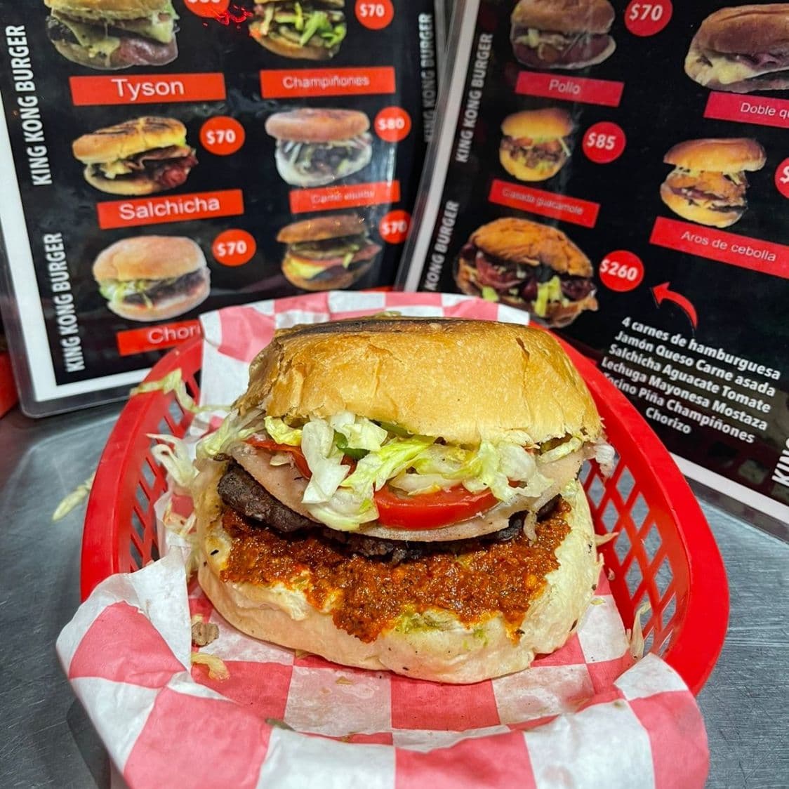 Chorizo-burger