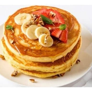 Combo Hot Cake y Licuado de Plátano