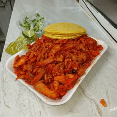 1/2 carne al pastor con queso