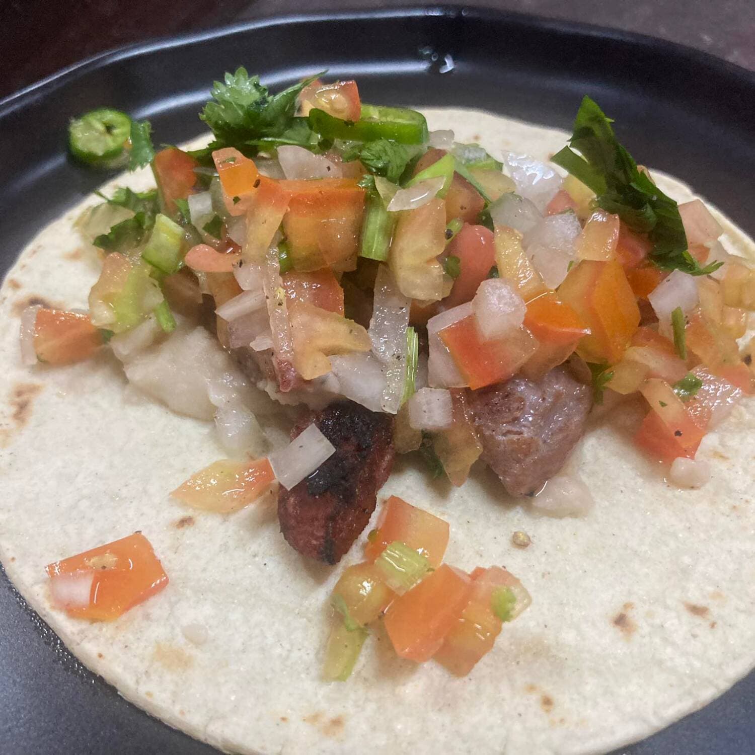 Taco de arrachera