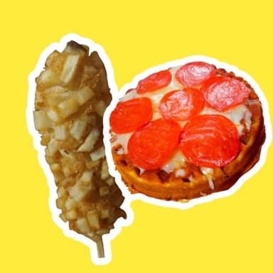 COMBO PIZZA WAFLE Y BANDERILLA