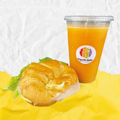 Cuernito + Jugo de Naranja 500ml