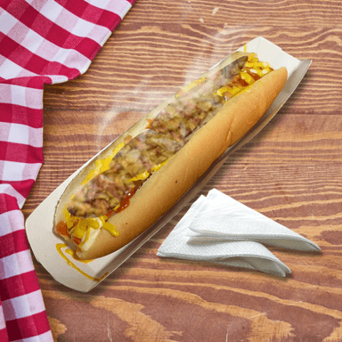 HotDog Grande con Bistec